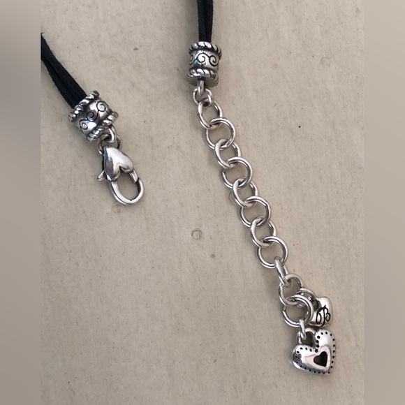 Brighton heritage hearts black multicord and silver tone necklace - Picture 8 of 12